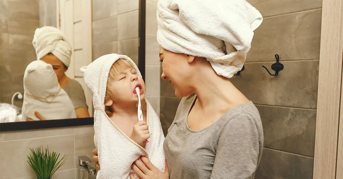 Cepillos de dientes para bebés - Una madre en el dentista